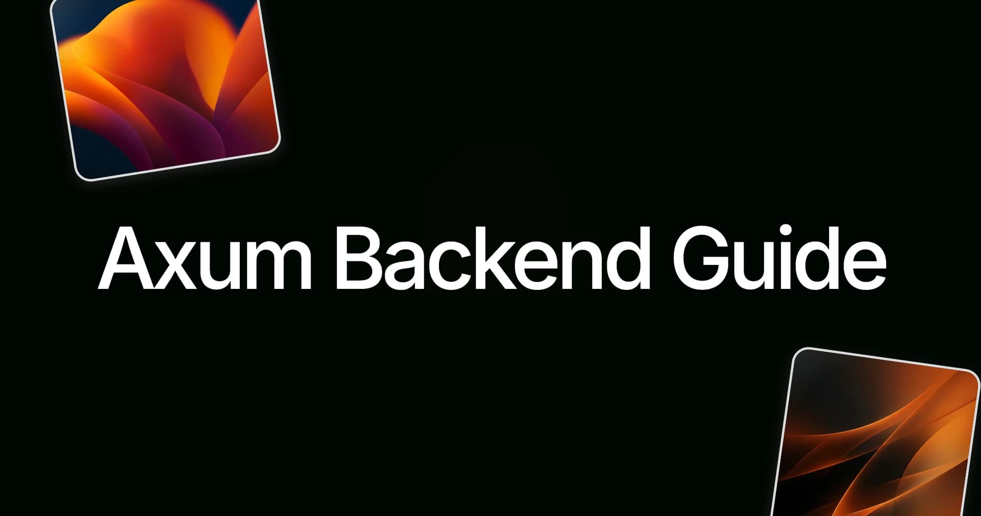 Axum Backend Guide 2026